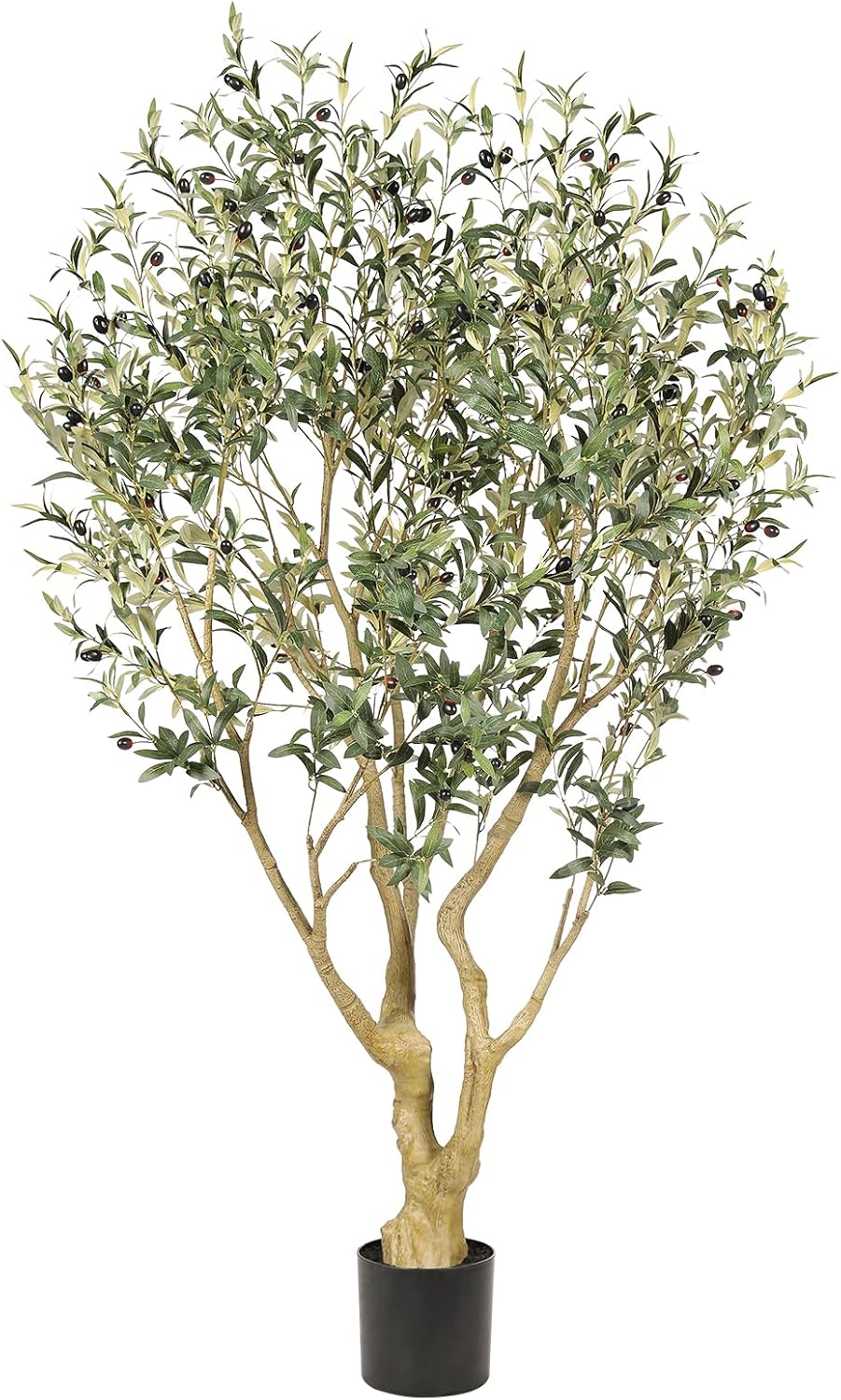 🌿 6FT Artificial Olive Tree with Planter – Lifelike Faux Olive Plant with Full Natural Foliage for Living Room, Bedroom & Office Decor ✨