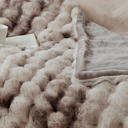 🐰 Cozy Rabbit Plush Throw Blanket – Soft Flannel Fleece Blanket for Bed, Sofa & Kids' Room 🧸✨ ```