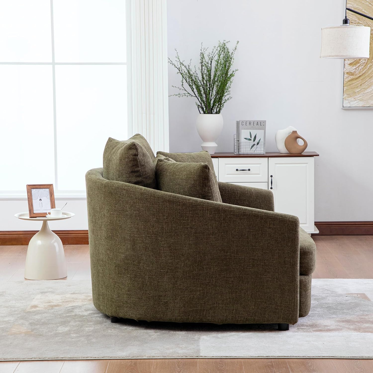 🛋️ Oversized Deep Seat Accent Chair – Plush Cozy Lounge Armchair for Living Room, Bedroom & Reading Nook ✨