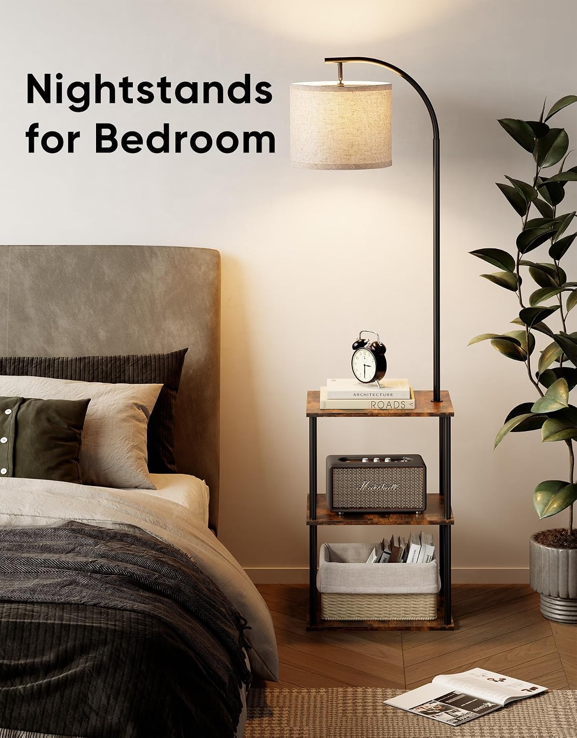 ✨ Set of 2 Modern Nightstands – Stylish Bedside & End Tables for Bedroom, Living Room & Small Spaces 🏡