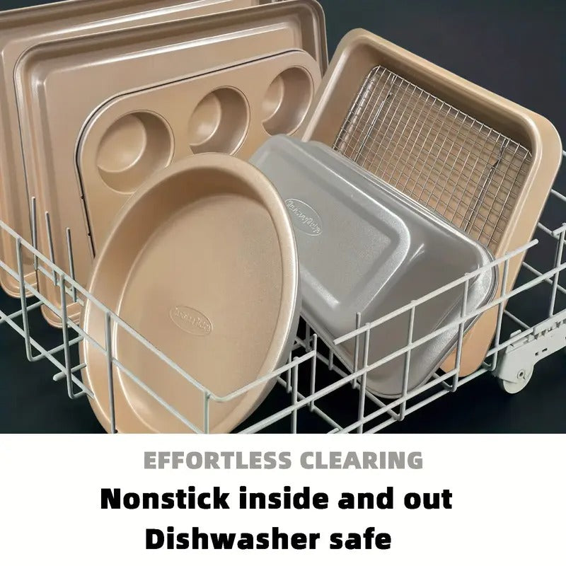 baking pans set nonstick coating ultrathick professional bi